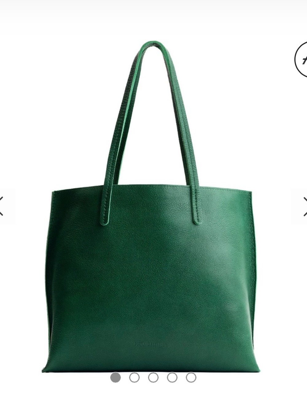Portland Leather Emerald Green 'ALMOST PERFECT' AUGUST TOTE